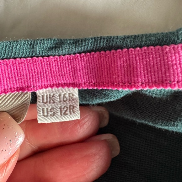 Boden Paulina Pineapple green and gold jersey Dress. Ptp 21” length 34” - Picture 8 of 10